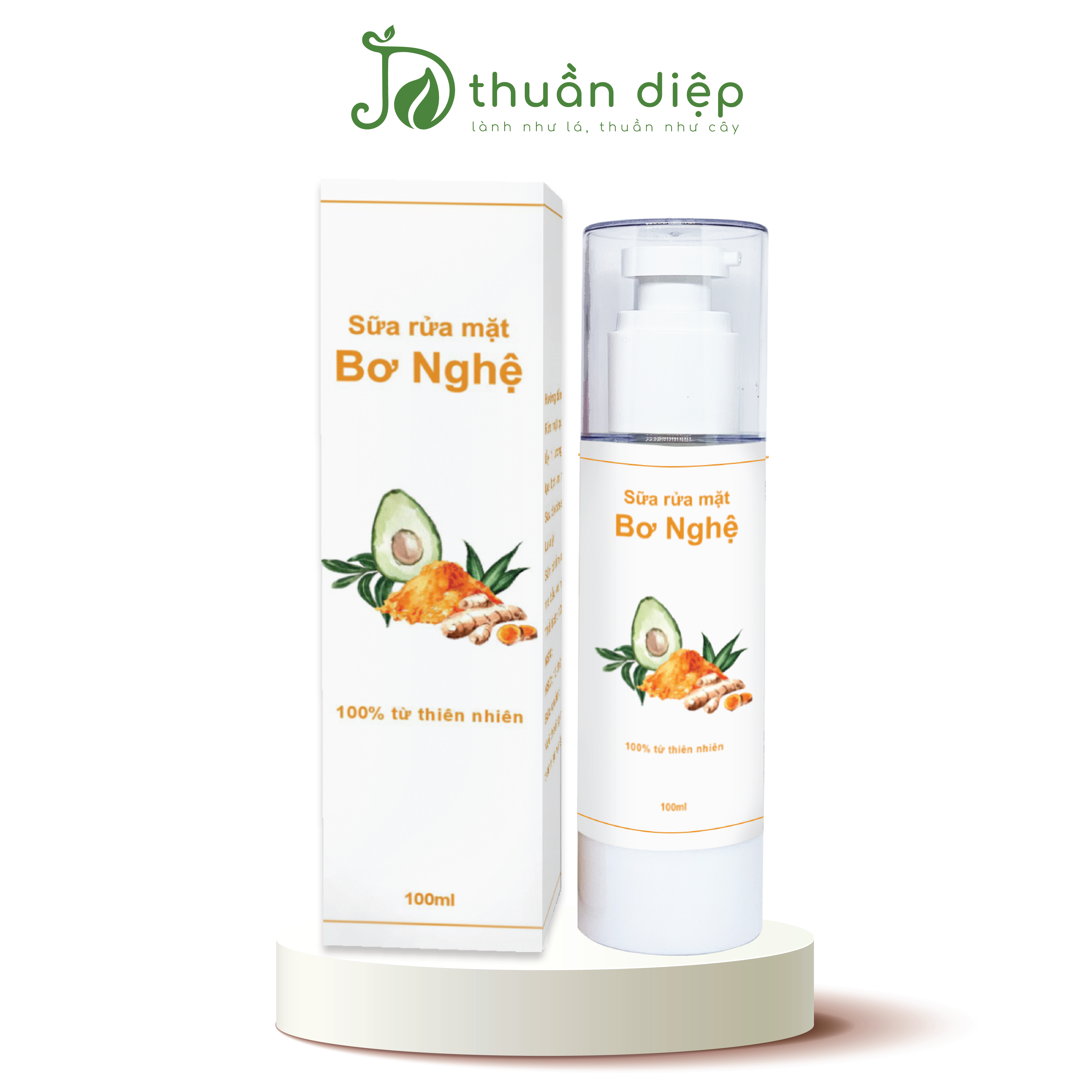 Sữa rửa mặt bơ nghệ 100% thiên nhiên nhà làm