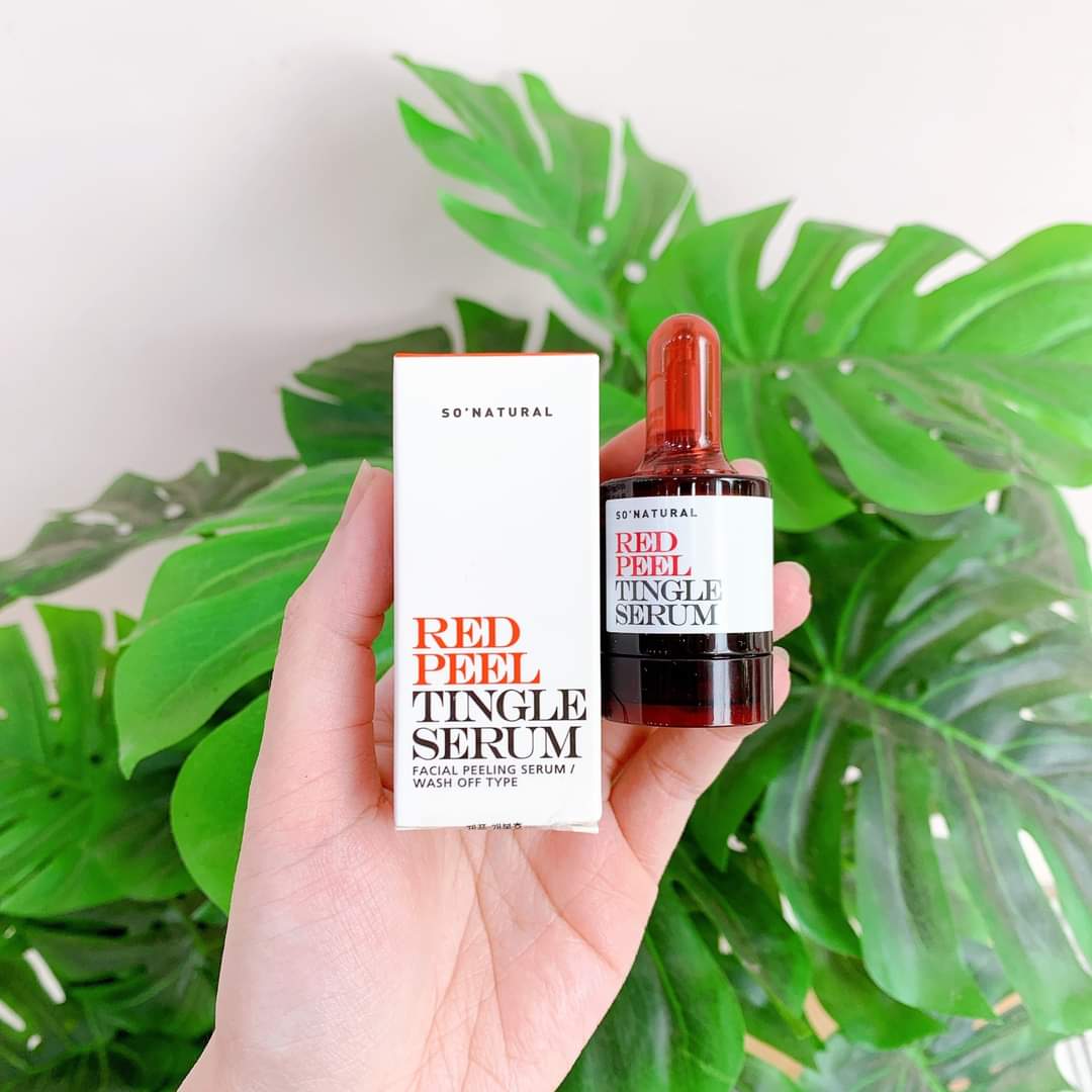 Red Peel Tingle Serum Premium So’Natural Tinh Chất Tái Tạo Peel Da Sinh Học Hàn Quốc