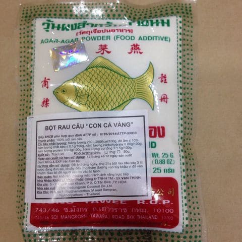 Bột rau câu thái lan con cá vàng gói 25g