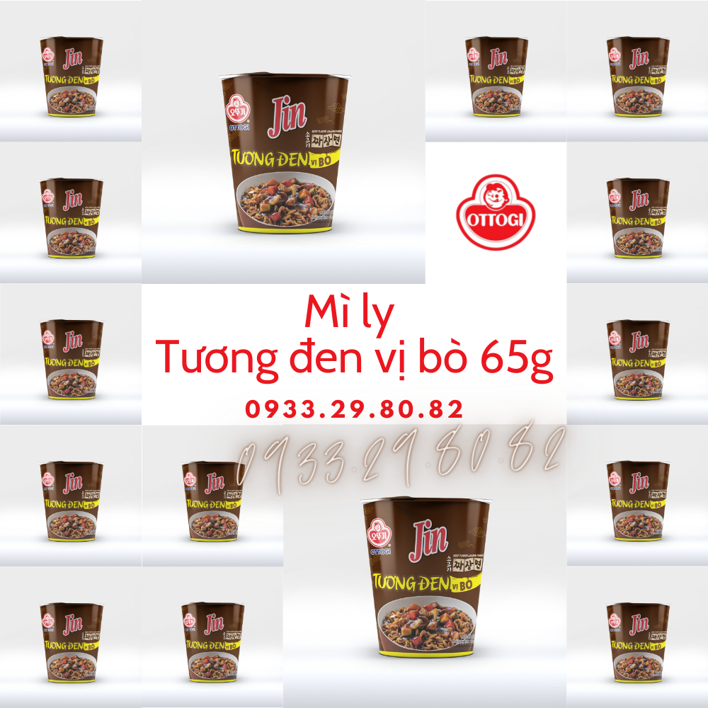 Thùng 15 ly - mì ly tương đen vị bò ottogi 85g