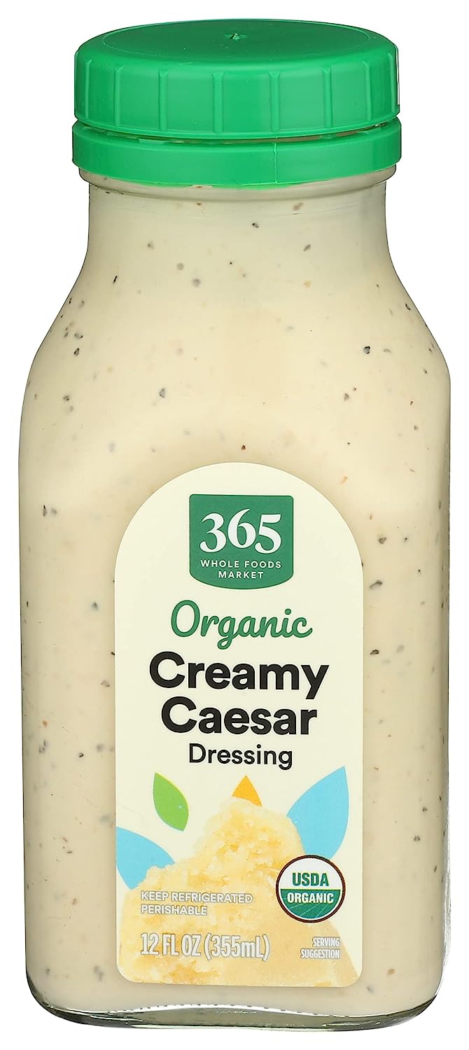 SỐT SALAD CAESAR HỮU CƠ 365 by Whole Foods Market, Dressing Caesar, USDA Organic, 355ml (12 oz)