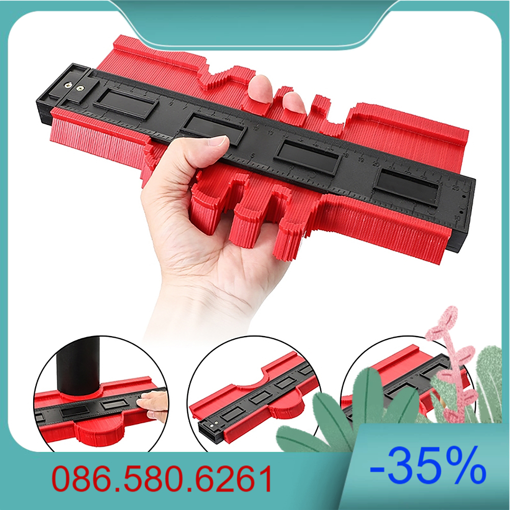 Thước sao chép hình dạng đa năng 250mm - thước đo lấy góc đường viền, thước đo đa góc đa năng