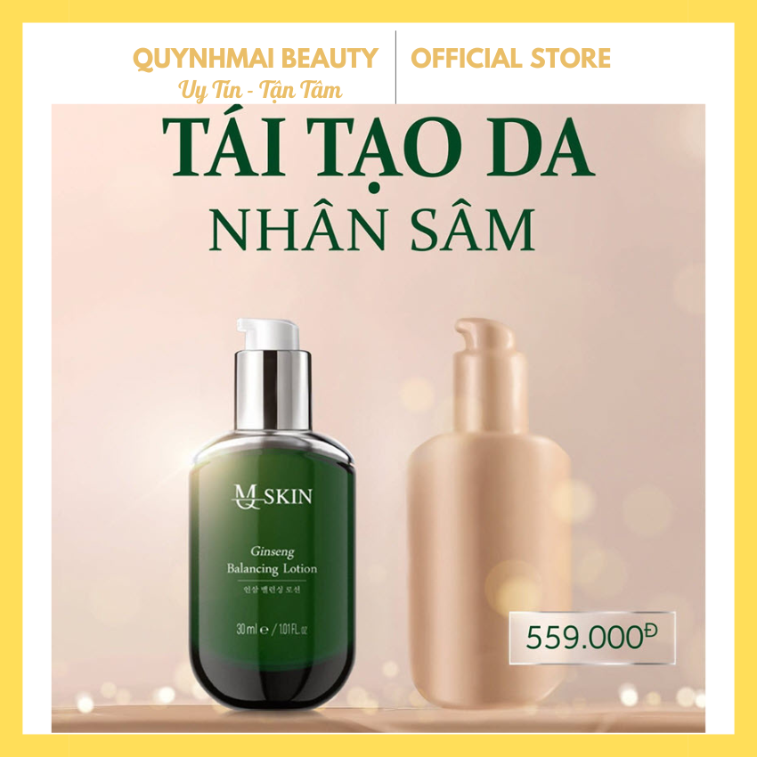 Kem bb cream nhân sâm tái tạo da mq skin ginseng balancing lotion 30ml