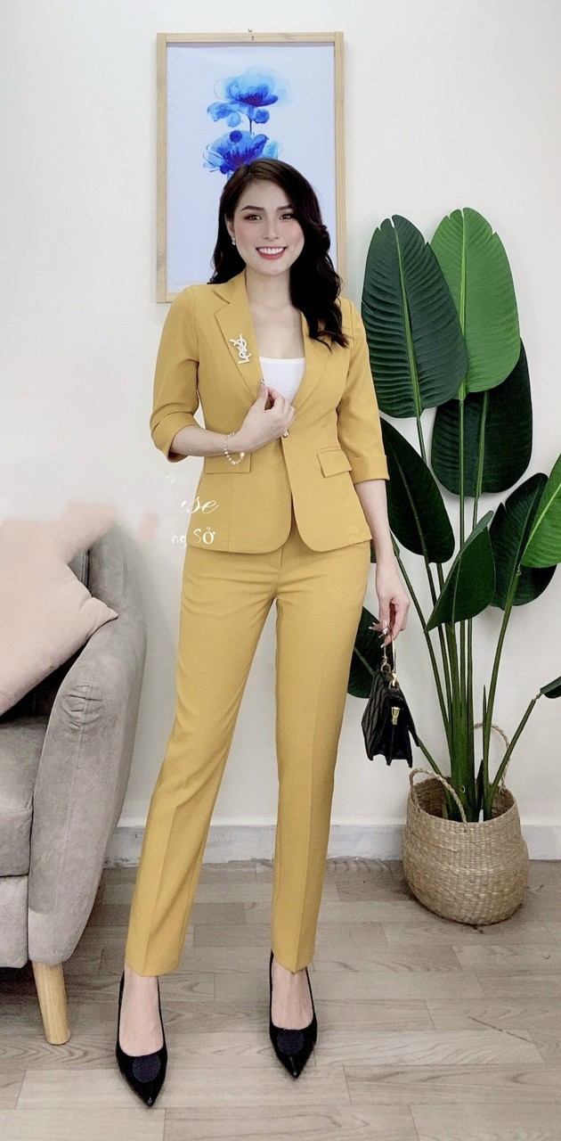 Bộ vest nữ tay lỡ công sở thời trang