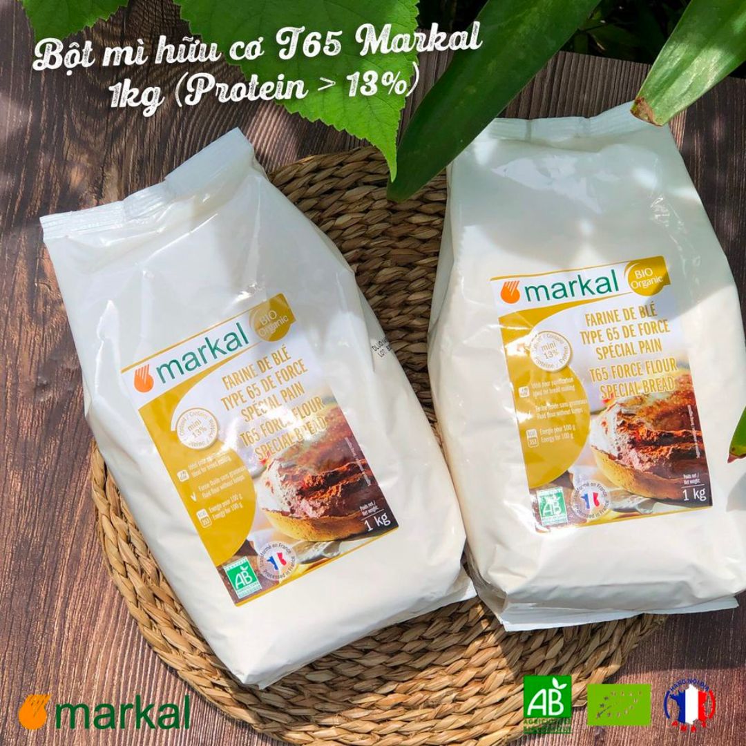 T65 Markal Organic Wheat Flour1kg - Organic Baby Flour - Cake Powder
