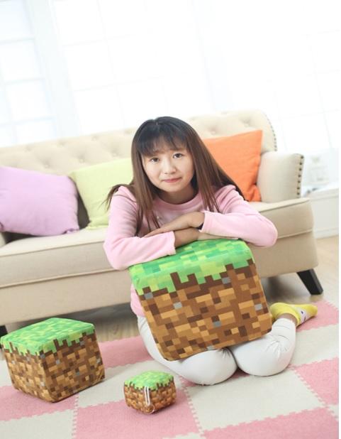 Nhồi bông hình cục đất minecraft