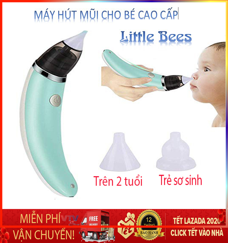 , Máy hút mũi cho bé sơ sinh, Máy Hút Mũi Cho Bé Little Bee, dùng cho bé từ sơ sinh đến 5 tuổi,5 cấp độ hút,được làm từ chất liệu an toàn cho trẻ em,hiệu quả tức thì, BH 1 đổi 1, SALE 50% '