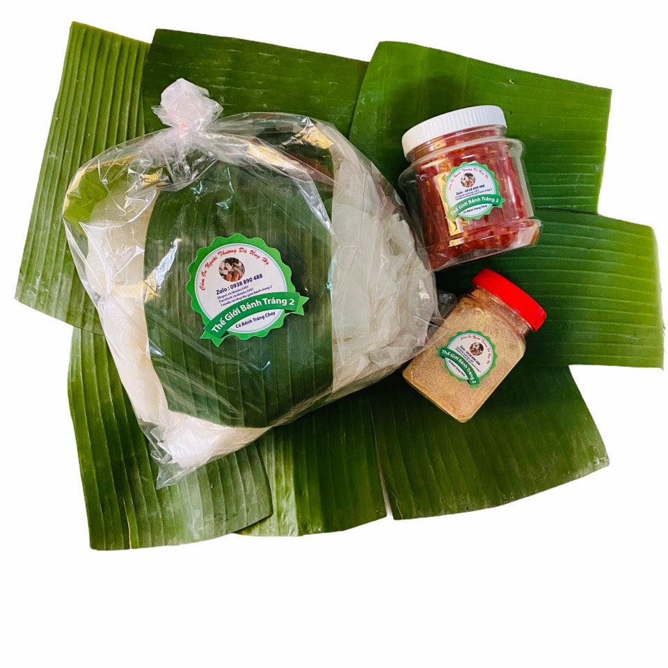 combo 0.5kg rìa phơi sương + 100gr muối tôm nhuyễn + 200gr ớt rim siêu cay