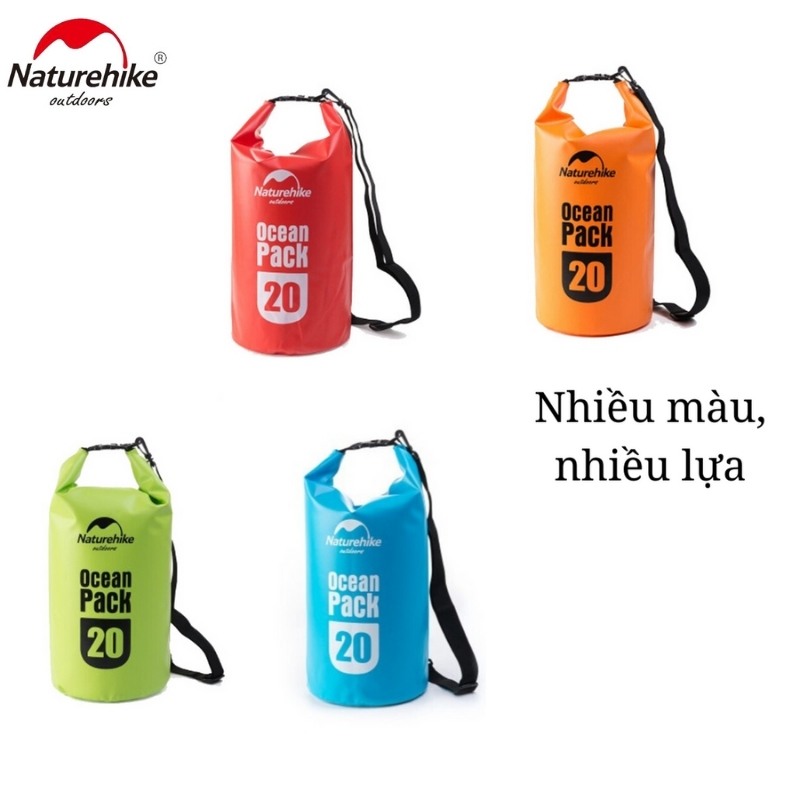 Túi khô Chống Nước 20L đựng Điện Thoại Máy Ảnh khỏi Nắng Mưa khi Đi Biển Bơi Du Lịch NatureHike NH15M020-J