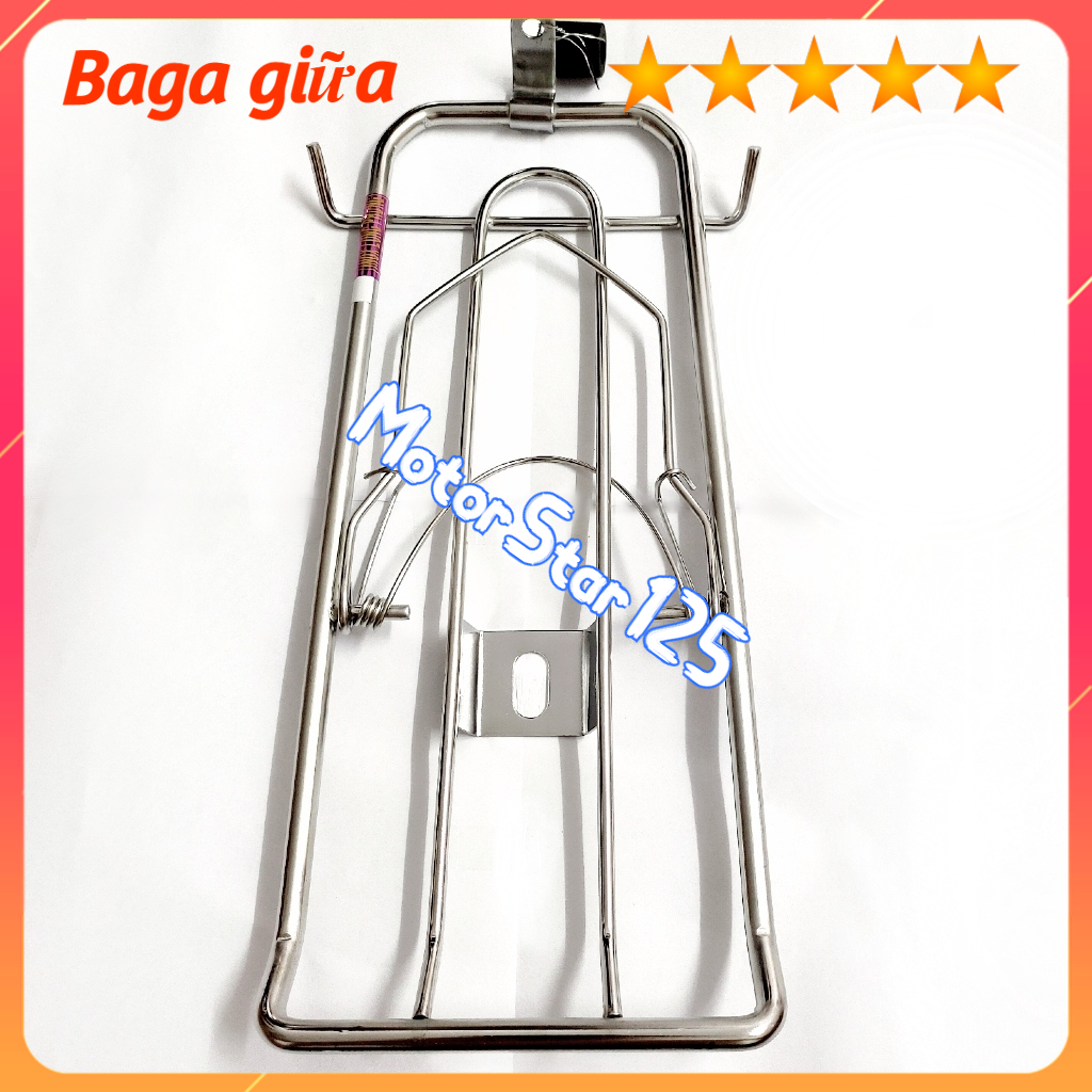 Baga giữa xe star sr 125 chất liệu inox