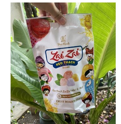 [Siêu Rẻ] Túi 320g Kẹo Thạch Zai Zai thanh dài Đức Hạnh Mix Vị Trẻ Em Rất yêu thích