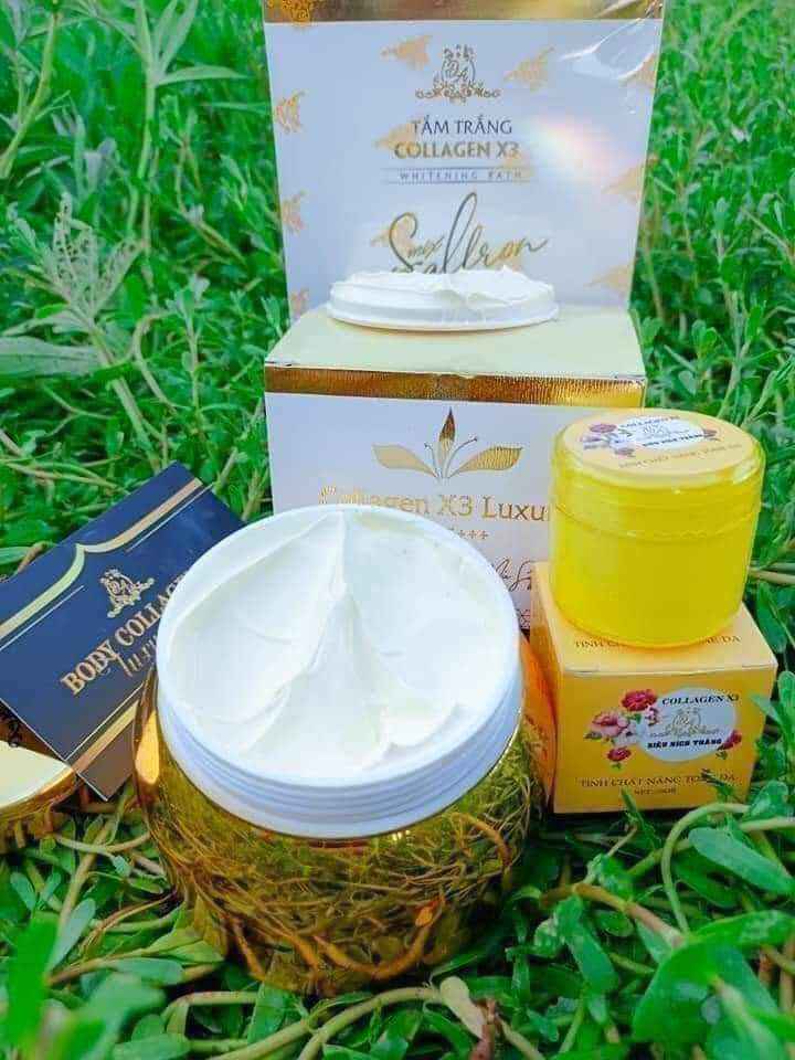 Combo Kem Body Collagen X3 Luxury + Kích trắng X3 Đông Anh hàng chuẩn