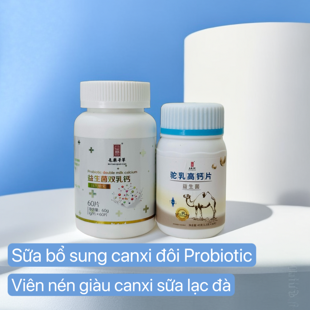 Probiotic Double Milk Calcium + Camel Milk High Calcium Tablets