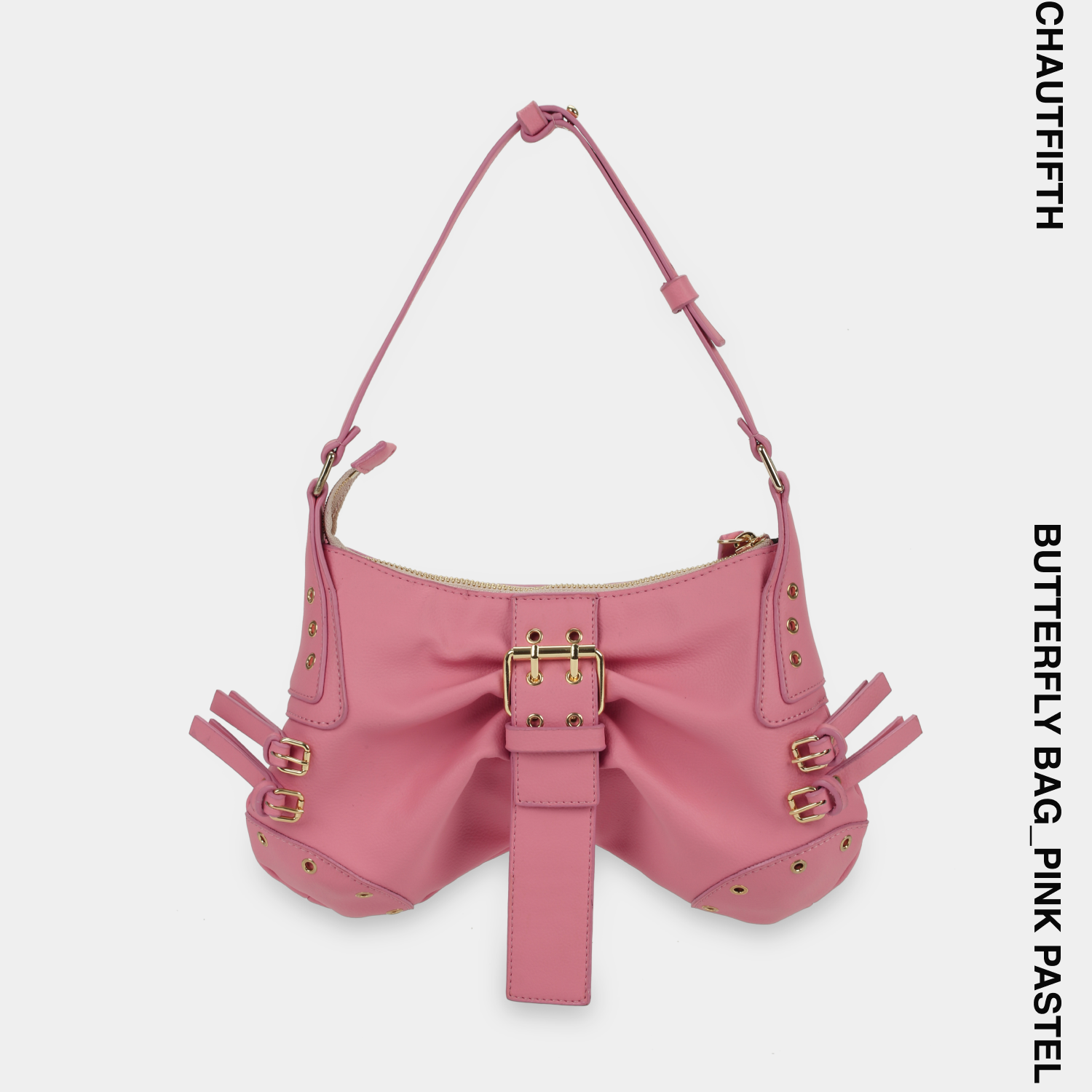 Túi xách butterfly màu hồng pastel - chautfifth