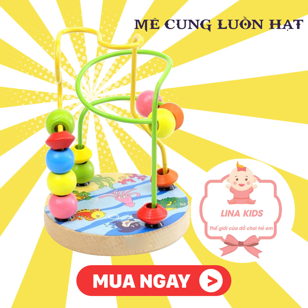 Mê cung luồn hạt - luồn hạt - đồ chơi trẻ em - lina kisd