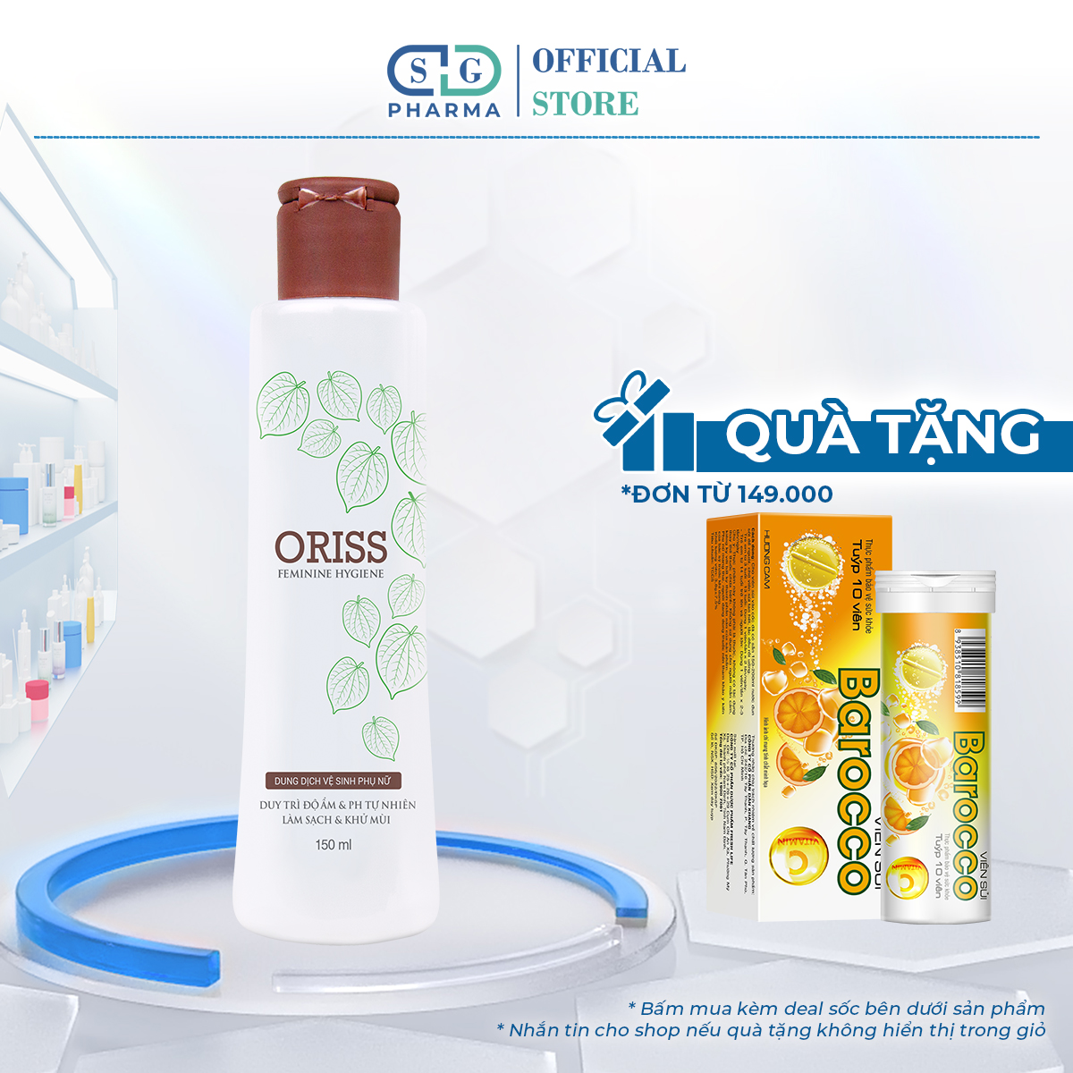 Dung dịch vệ sinh phụ nữ dịu nhẹ oriss 150ml