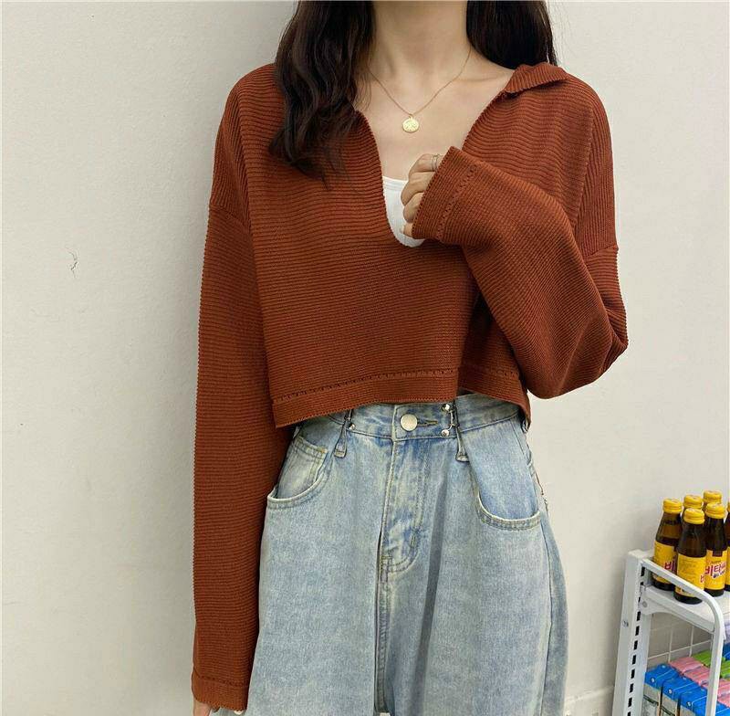 Áo thun tăm nữ cổ trụ phom croptop cực xinh siêu tôn dáng.