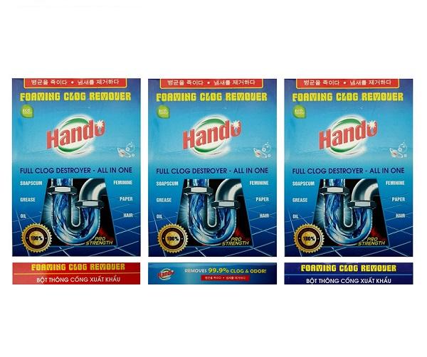 Combo 3 hộp bột thông cống xuất khẩu Hando 100gr GSG410