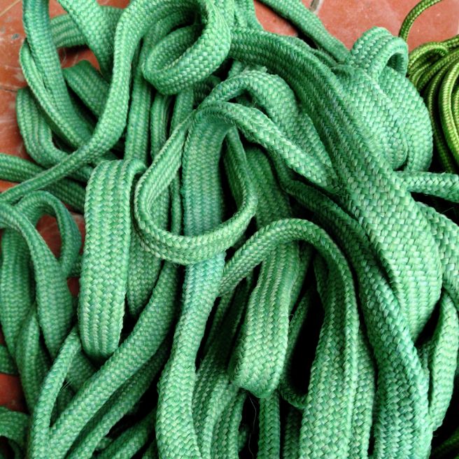 10 mét Dây Dù Xanh bản dẹt chằng hàng - Dây Dù Dẹt