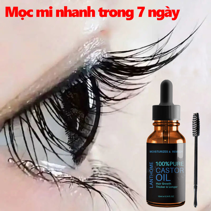 Serum mọc mi đa chức năng, Tinh chất dưỡng dài mi [10ml] giúp lông mi mọc dài và dày hơn hiệu quả trong 7 ngày, Thúc đẩy sự phát triển dày và nhanh chóng của lông mi, lông mày và chân tóc