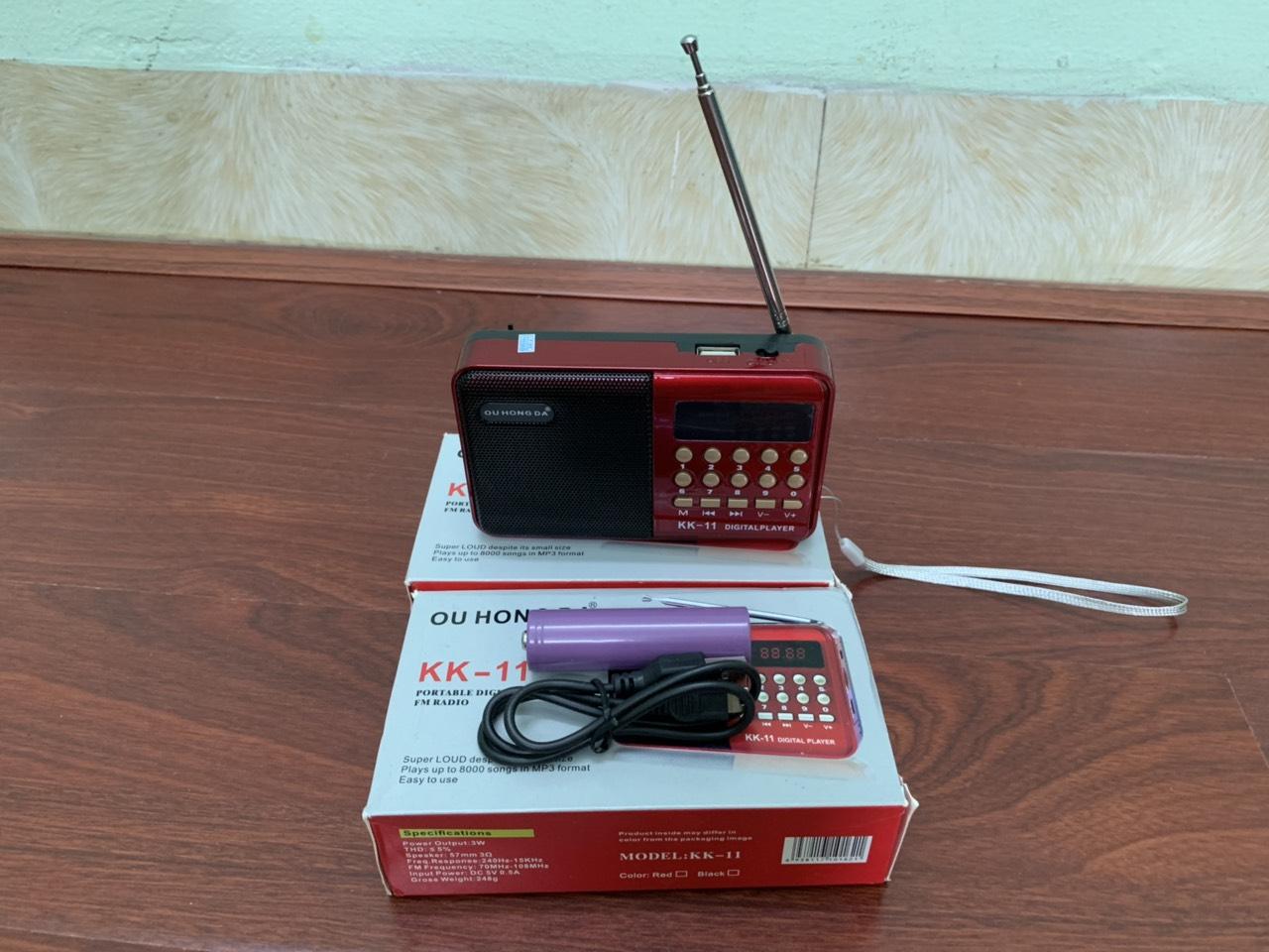 ĐÀI RADIO FM NGHE NHẠC QUA USB VÀ THẺ NHỚ KK - 11 - ADP209