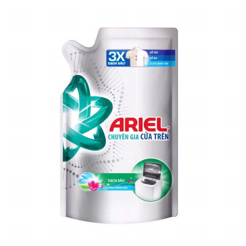 Nước giặt ariel đậm đặc sạch nhanh túi nhỏ 400ml. hàng km