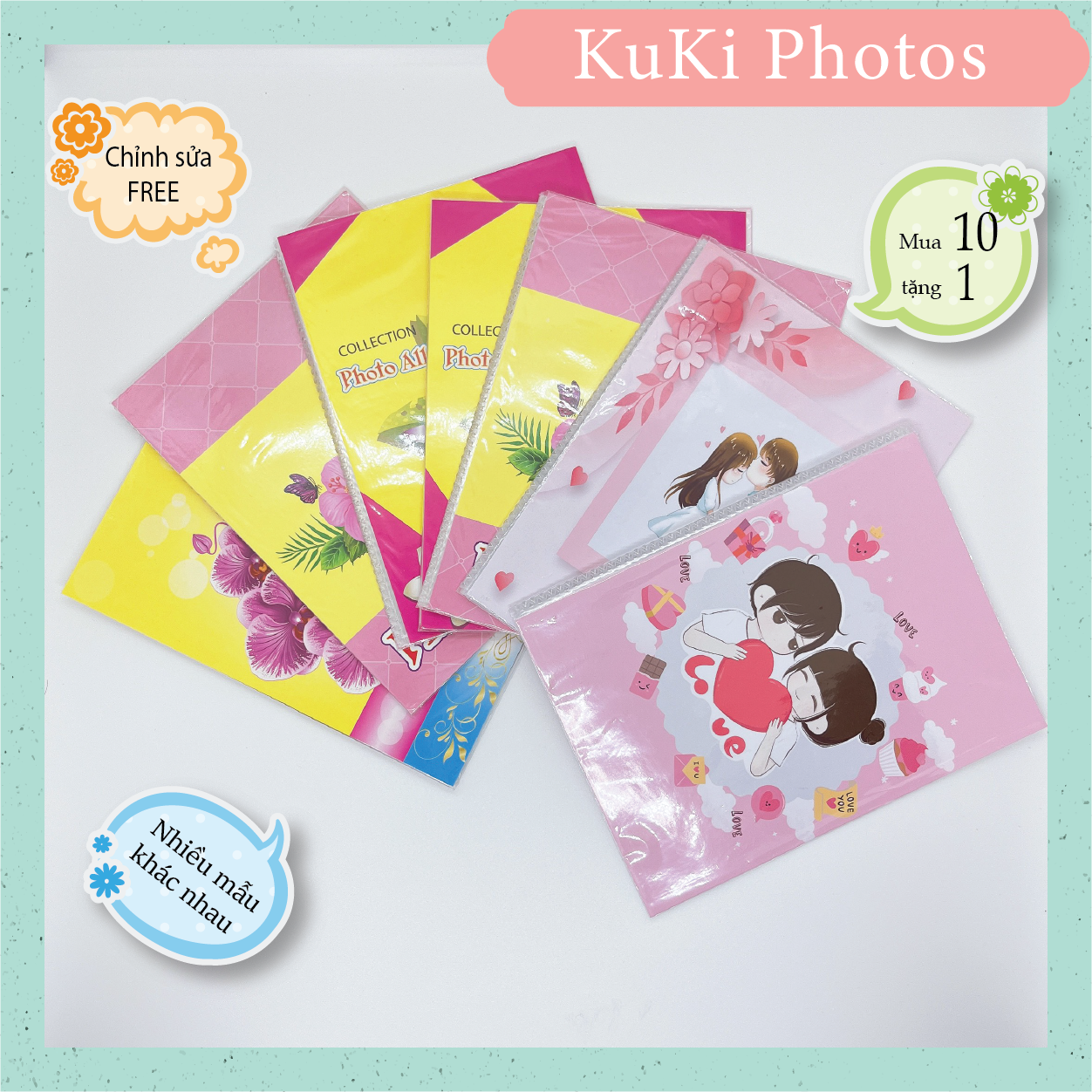 Album ảnh du lịch 10x15 - album đựng được 40 hình 10x15