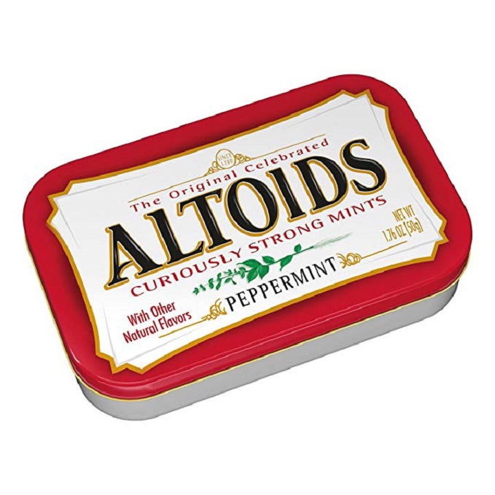 Kẹo ngậm bạc hà altoids không đường hộp 50g nhiều vị của Mỹ