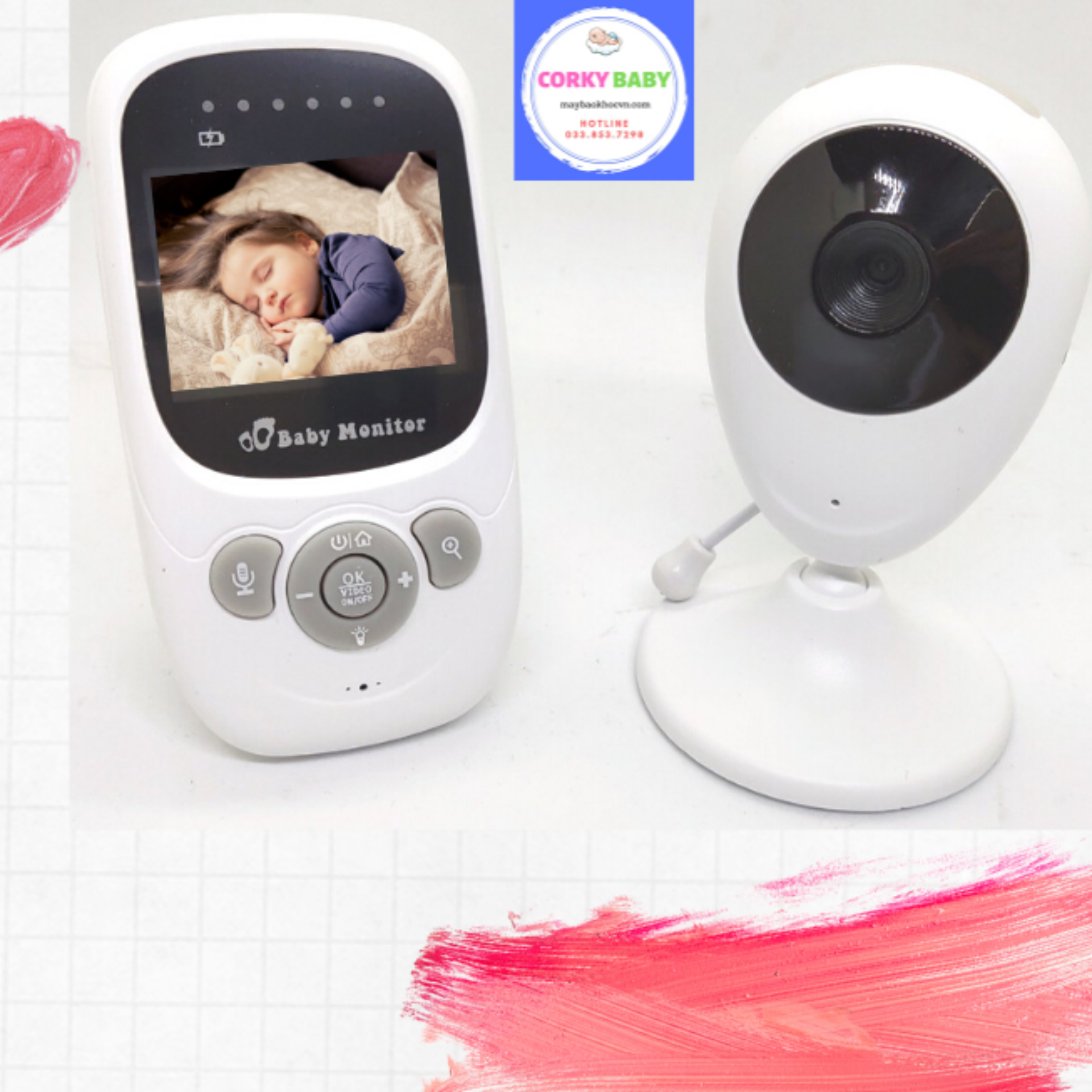 Máy Báo khóc em bé theo dõi an toàn Baby Monitor