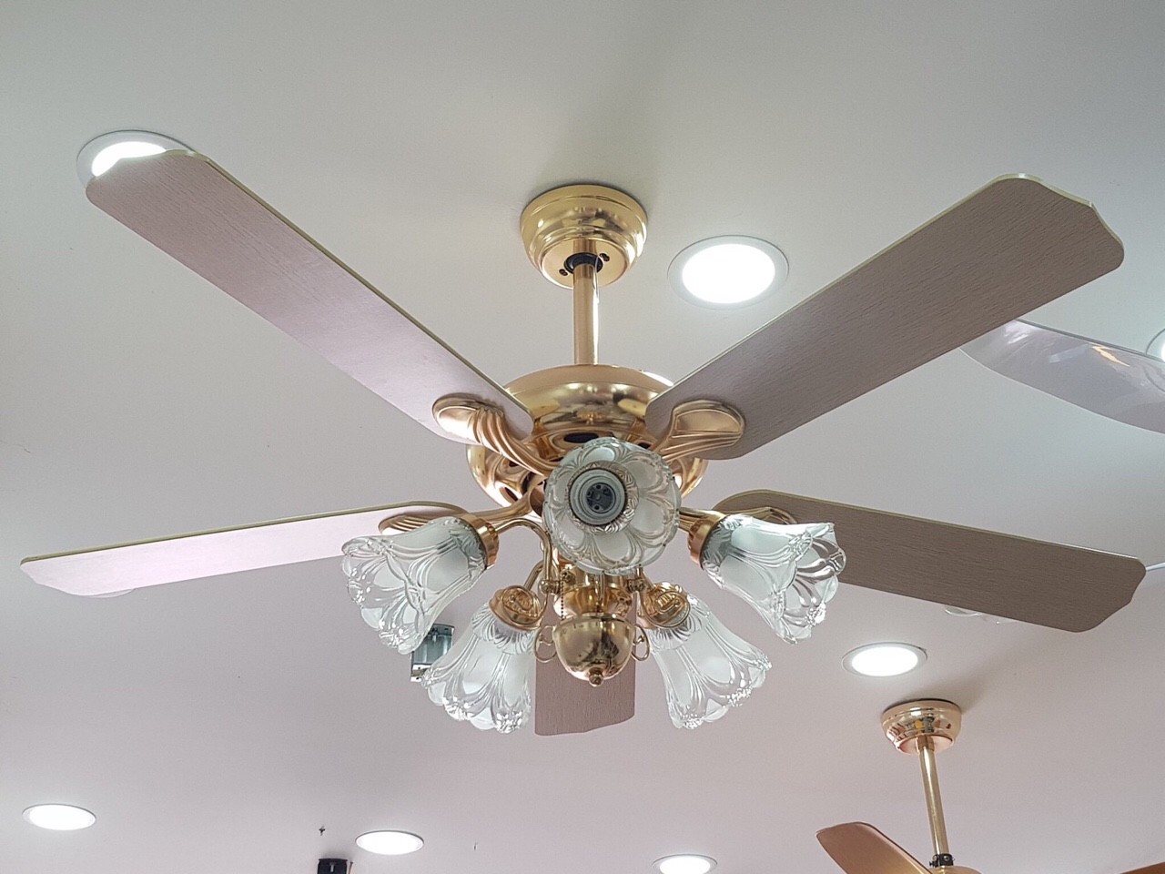 Quạt trần đèn cánh thẳng qtdg580w giá rẻ quạt trần có đèn cao cấp, sử dụng trong phòng khách, phòng bếp, phòng ngủ, với điều khiển từ xa , quạt riêng bóng riêng