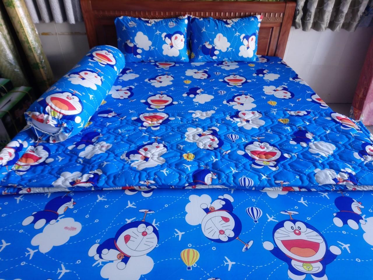Bộ drap thun hàn quốc loại 1 có mền 1m8 x 2m