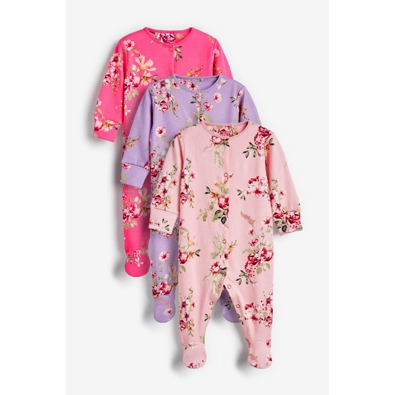 BODY LIỀN TẤT/SLEEPSUIT NEXT XUẤT XỊN CHẤT COTTON MỀM MẠI CHO BÉ GÁI