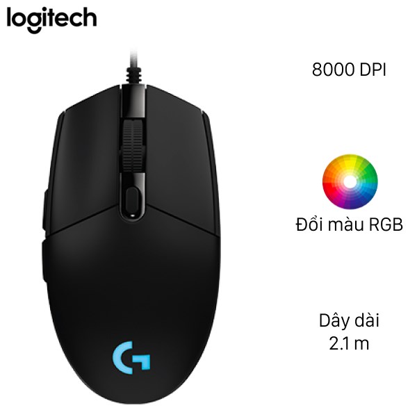 Chuột gaming có dây logitech g102 - bảo hành 12 tháng