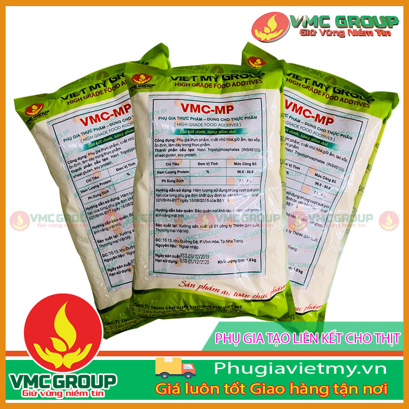 1kg phụ gia tạo kết dính cho thịt, cho thịt đông lạnh - vmc mp