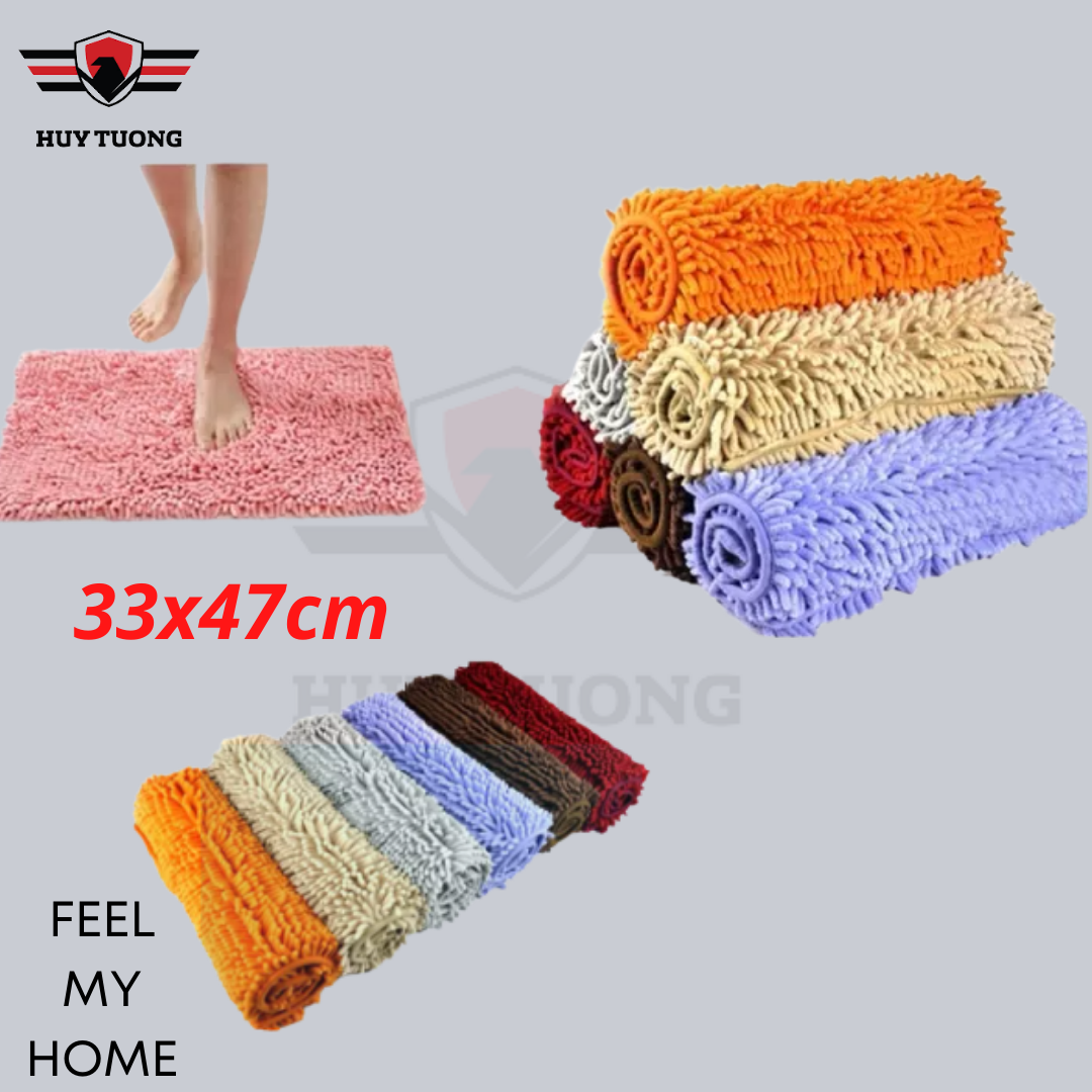 Bộ 3 thảm lau chân san hô siêu thấm cao cấp 33 x 47 - BetterLife  ( màu ngẫu nhiên )