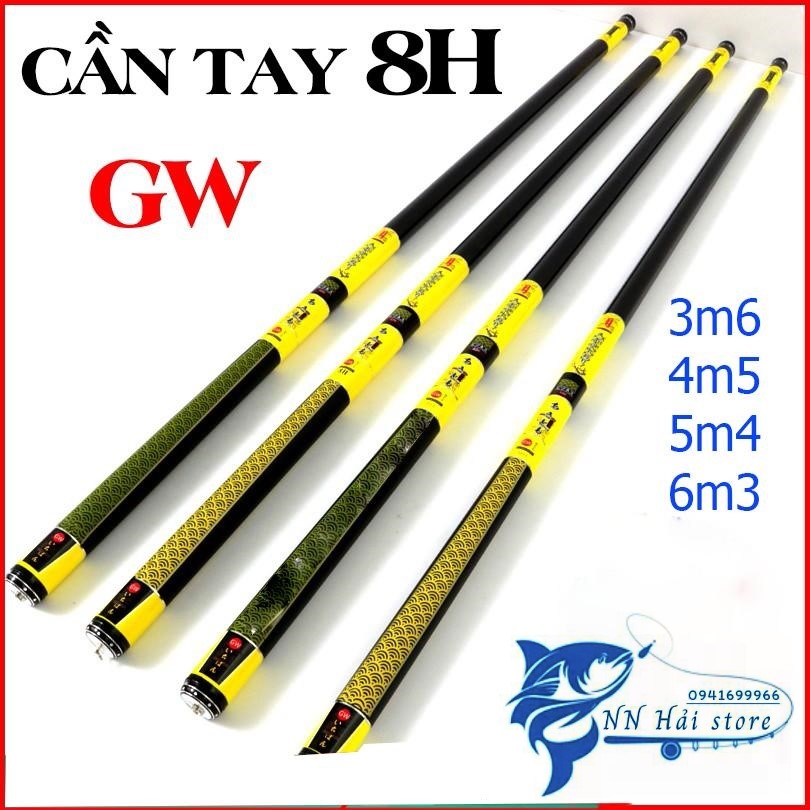 Cần câu tay gw 8h cao cấp , đủ size 3m6, 4m5, 5m4, 6m3 , can cau don gia re 8h, can cau tay cao cap gw , cần shimano, cần handing