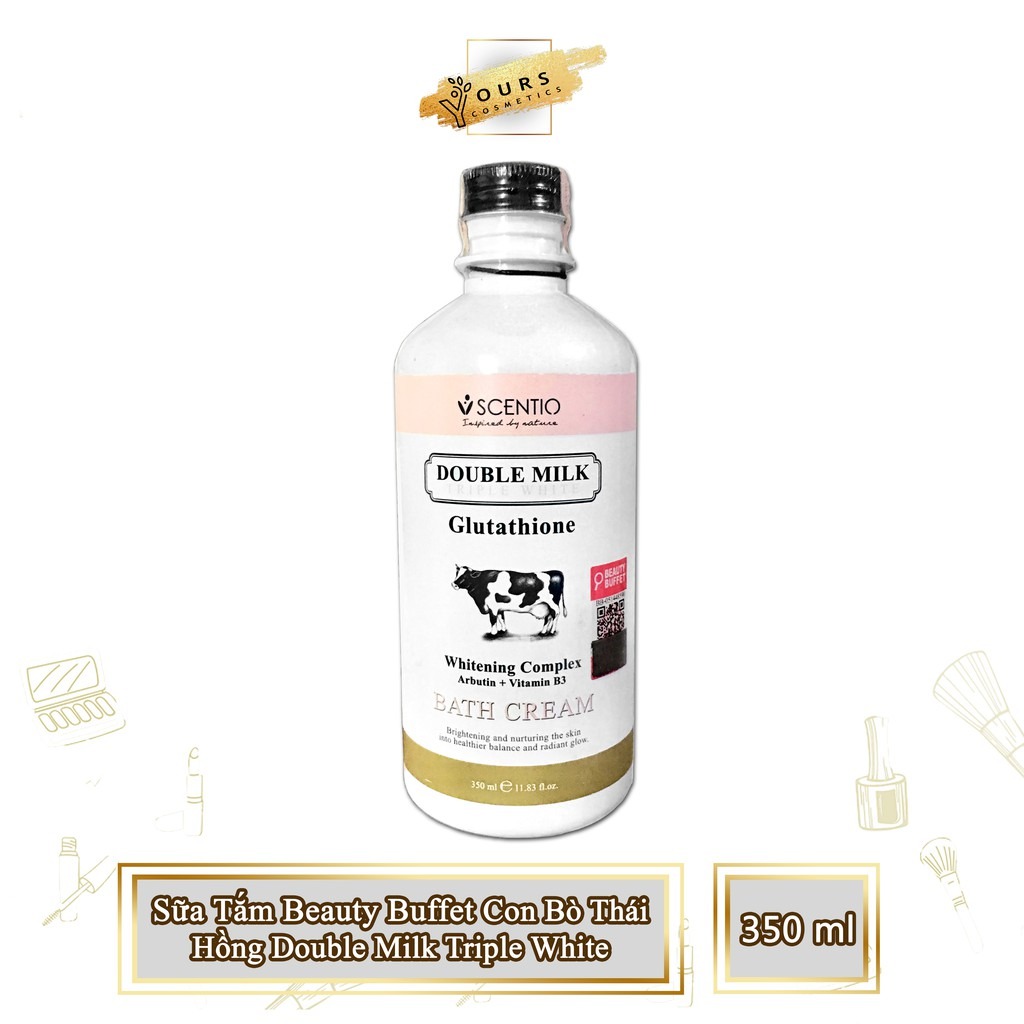 [Auth Thái] Sữa Tắm Trắng Da Beauty Buffet Con Bò Thái Hồng Scentio Whitening Complex Arbutin - Tinh Chất Glutathione & Arbutin Giúp Dưỡng Trắng - Hỗ Trợ Tăng Collagen Giúp Tăng Độ Đàn Hồi Cho Da - Có Giấy Chứng Nhận Bộ Y Tế