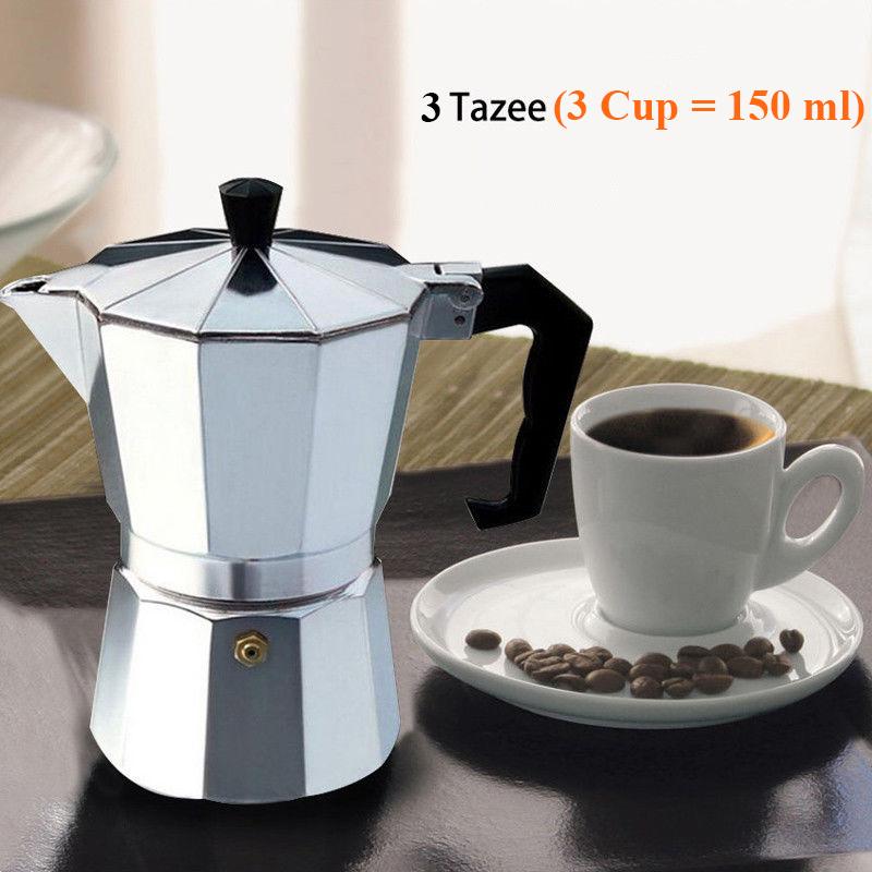 Bình đun cà phê moka express 150/300/450/600 ml kiểu pha european