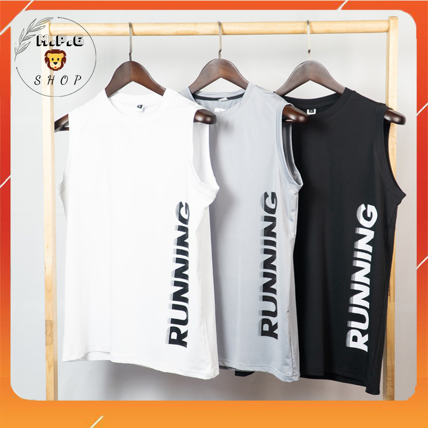 Áo sát nách nam. áo thể thao nam sát nách tanktop 3 màu running hot 2021