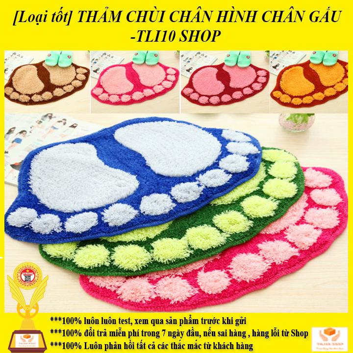 [HCM]✅FREESHIP-[Loại tốt]Thảm Chùi Chân Hình Bàn Chân Gấu -Tôn Vinh Nét Đẹp Qúy Phái Cho Ngồi Nhà Bạn-[TILI10 Shop]