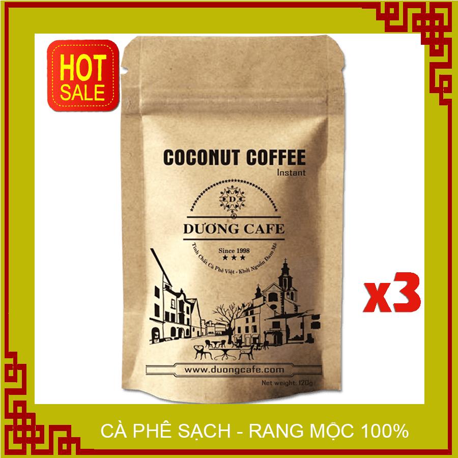 Cà phê hoà tan Chocolate coffee nguyên chất, tiện lợi uống liền thơm ngon, ngọt ngào, tuyệt hảo, vị sô cô la, gói 120gr, Dương cafe