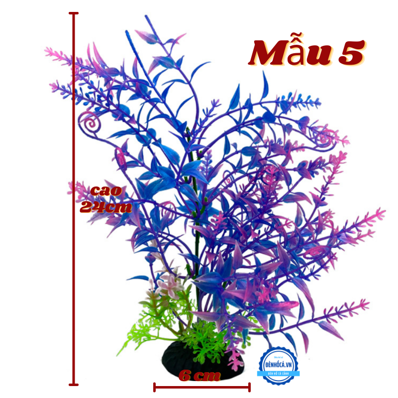 Cây nhựa trang trí hồ cá cảnh mini MẪU 5