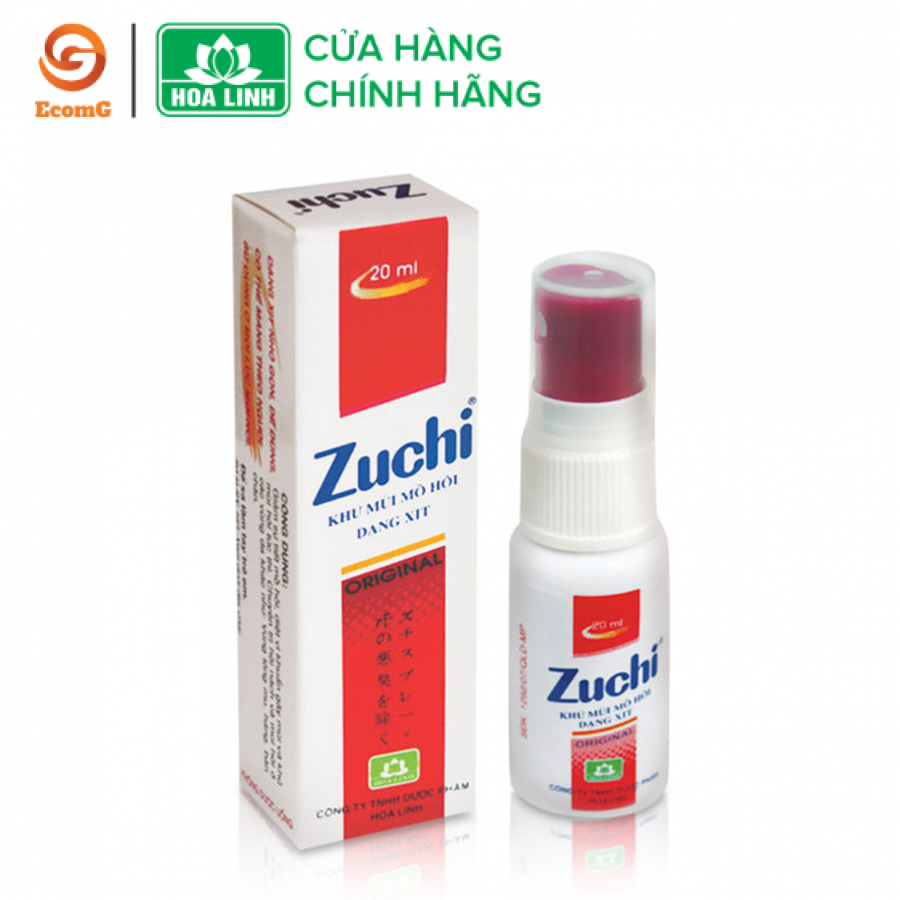Xịt khử mùi 2 trong 1 - Zuchi Original (khử mùi nách và chân) 20ml - XZ1-02, giúp khử mùi tức thì, kháng khuẩn, giảm tiết mồ hôi, với hương thơm nhẹ