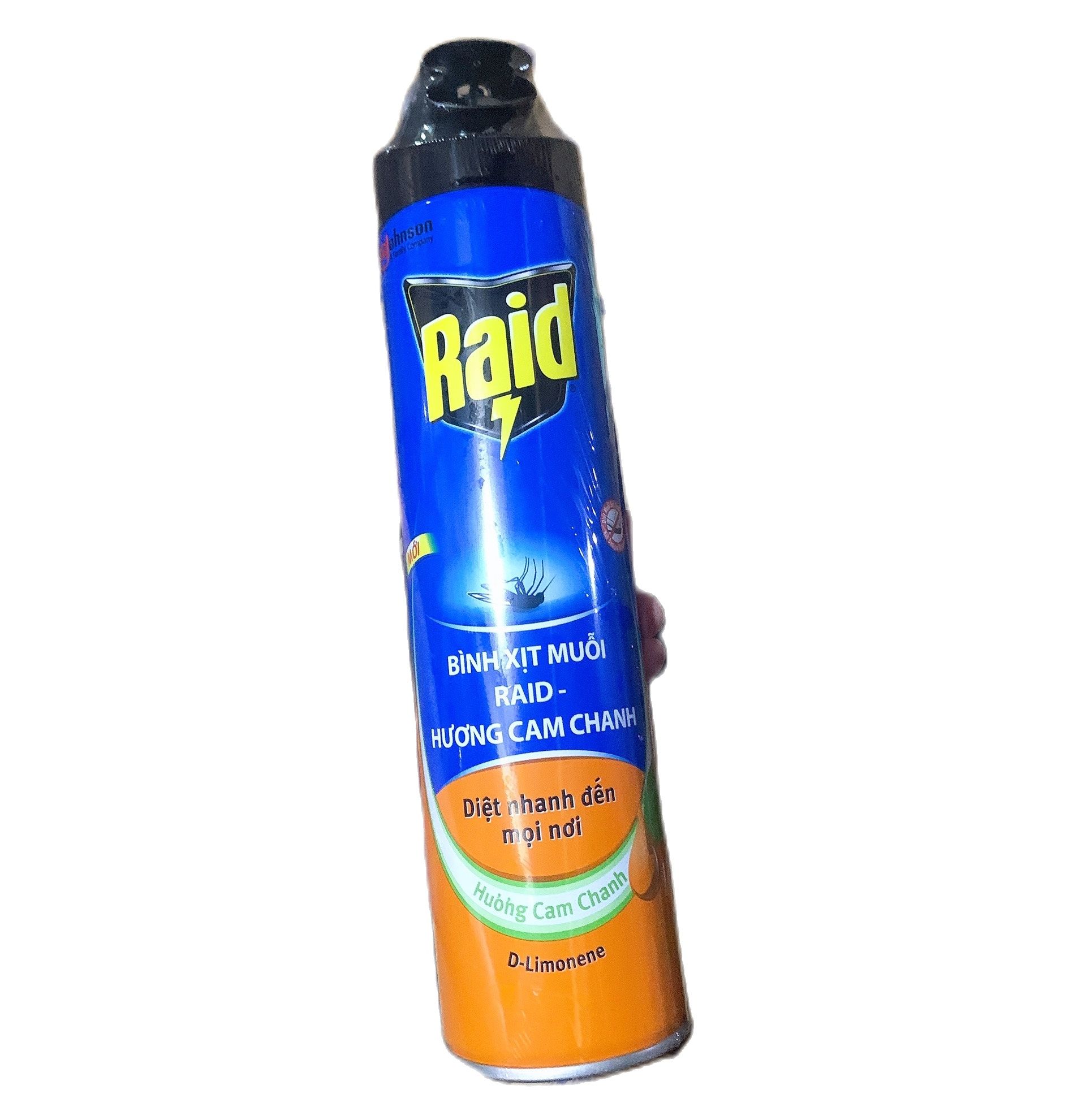 Bình Xịt Muỗi Raid Hương Cam Chanh 600ml