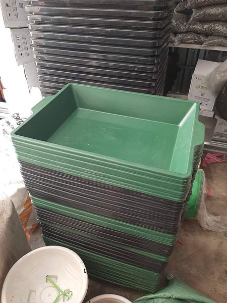 10 máng trồng rau, máng gà, khay nước kt 56x38x9cm
