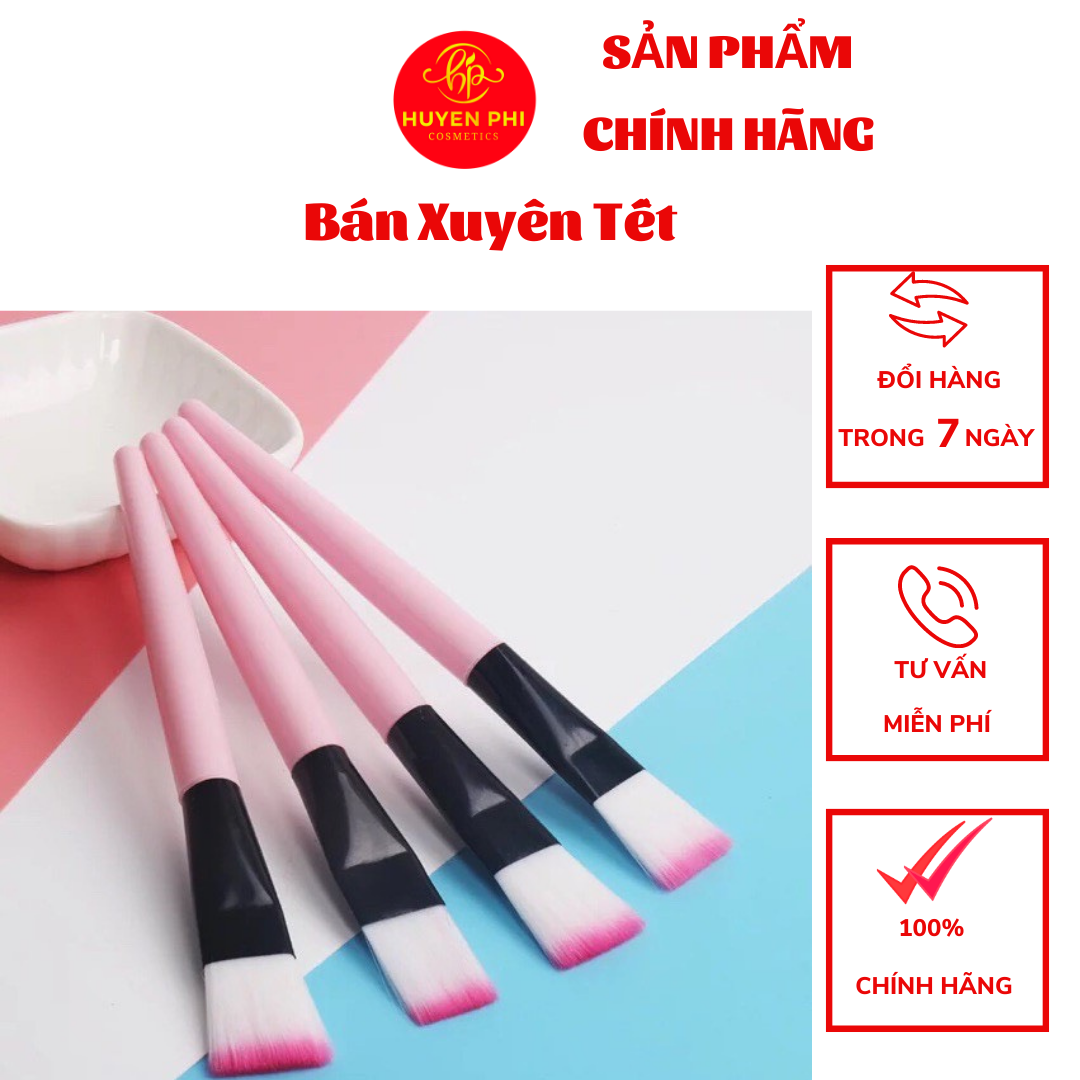 100 cọ đắp mặt nạ cán hồng - cọ quét mask - cọ mỹ phẩm