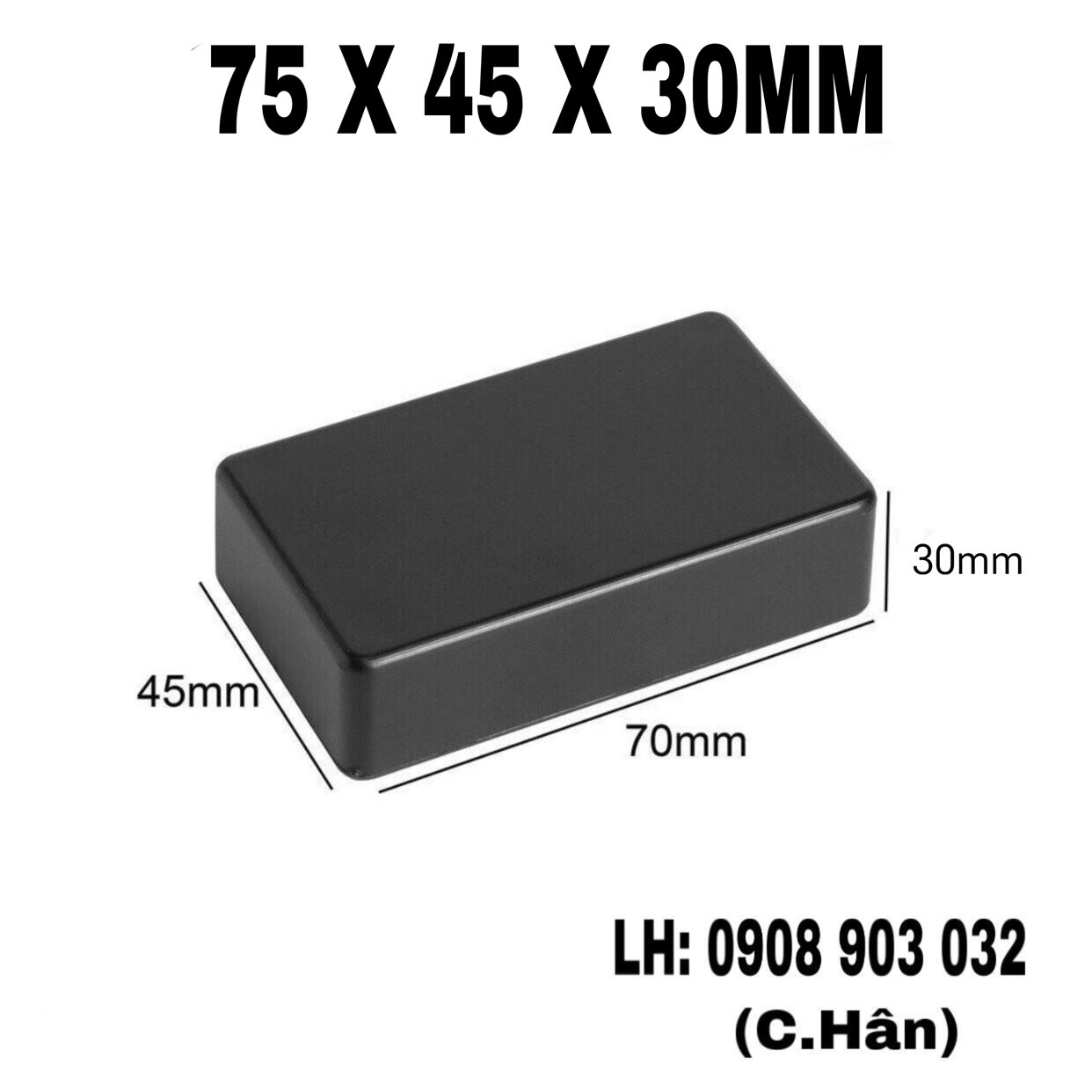 Hộp nhựa abs 70x45x30mm - hộp nhựa đựng mạch điện tử - hộp kỉ thuật điện