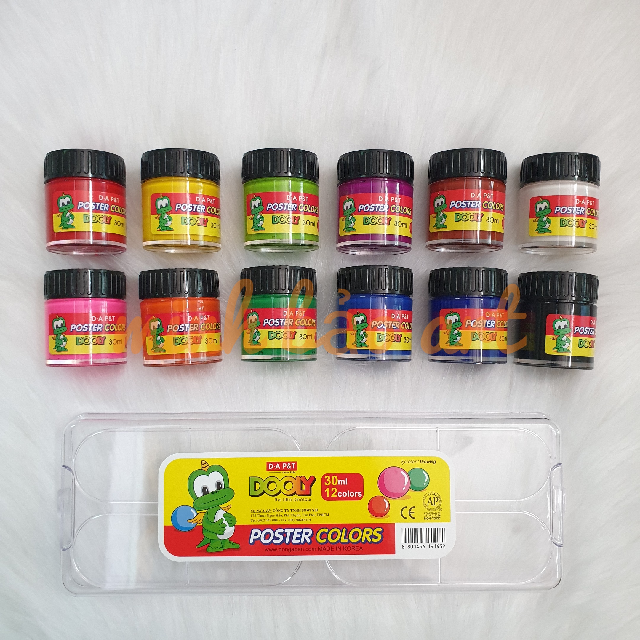 [HCM]MÀU BỘ POSTER DOOLY 10 ML / 30 ML (HÃNG D.A P&T - MÀU HÀN QUỐC)