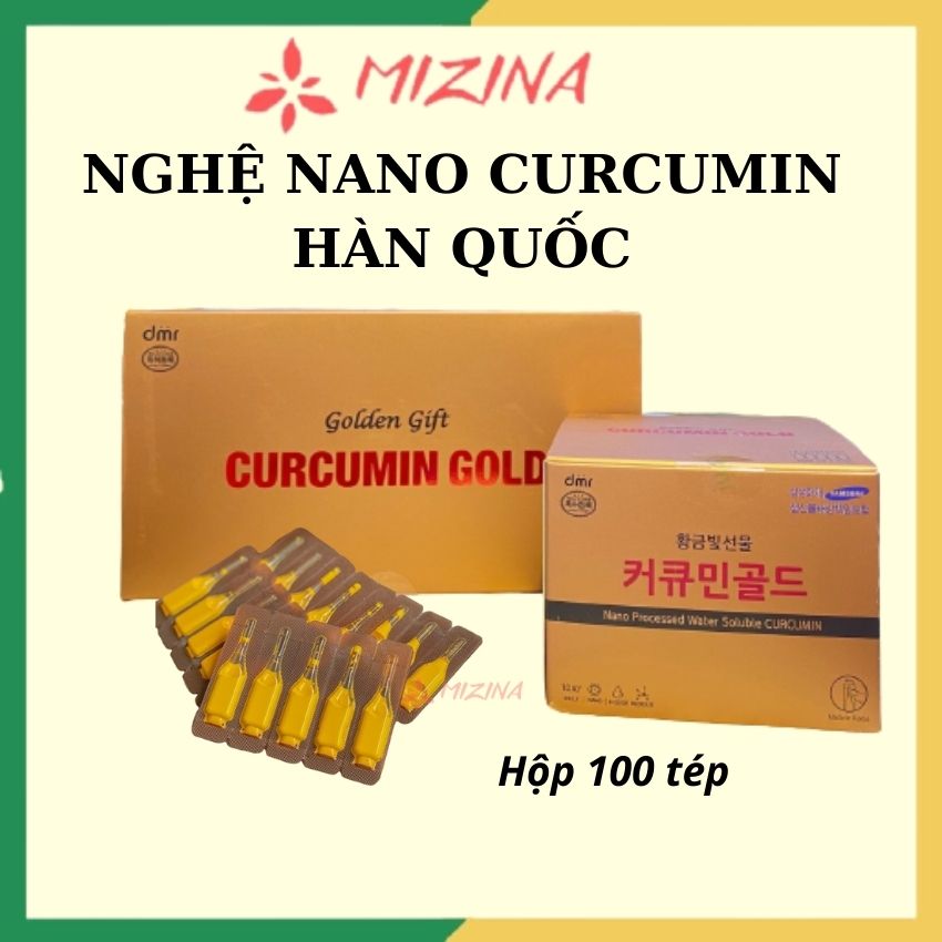 [Hộp 100 Tép]  Nghệ Nano Curcumin Gold Hàn Quốc Hàng Chính Hãng MNNC33 Tinh Chất Nghệ Nano Hỗ Trợ Làm Đẹp Da, Trắng Da, Tăng Cường Sức Đề Kháng – Mizina Shop