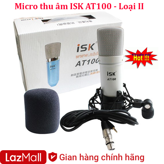Micro thu âm livestream isk-at100 - mic thu âm at100 chuyên nghiệp - micro thu âm isk - at100 cao cấp - thiết kế mạch tuyệt vời, độ nhạy cao, tiếng ồn thấp, dải động rộng -